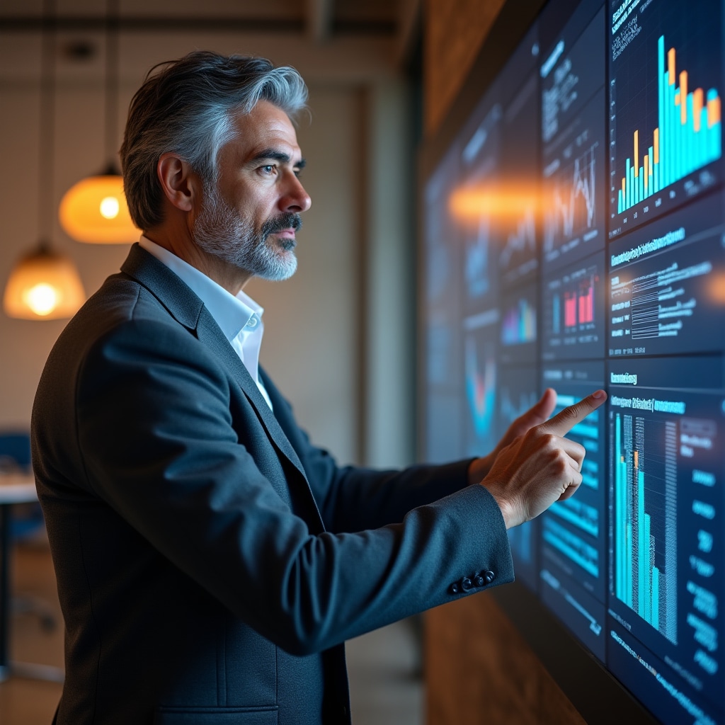 Graf analýzy predaja podľa kategórií na monitore